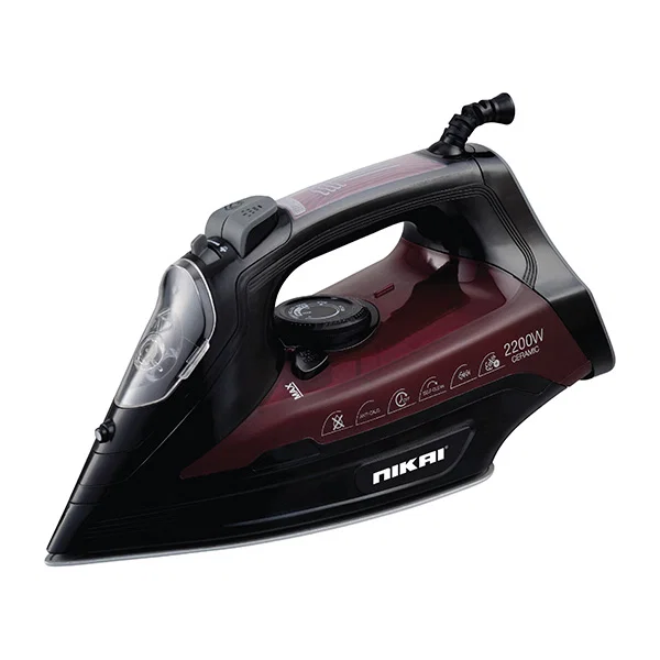 Nikai Iron, Steam, 2400 W, 360 Ml, Burgundy