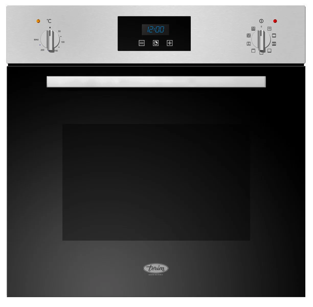 Terim Built-in Electric Oven, 59.4 cm, Fan, 9 Functions, Italian, Steel