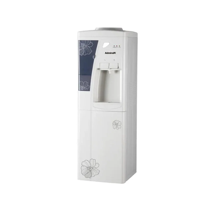 Admiral - Hot & Cold-Water Dispenser with Built-In Refrigerator, White