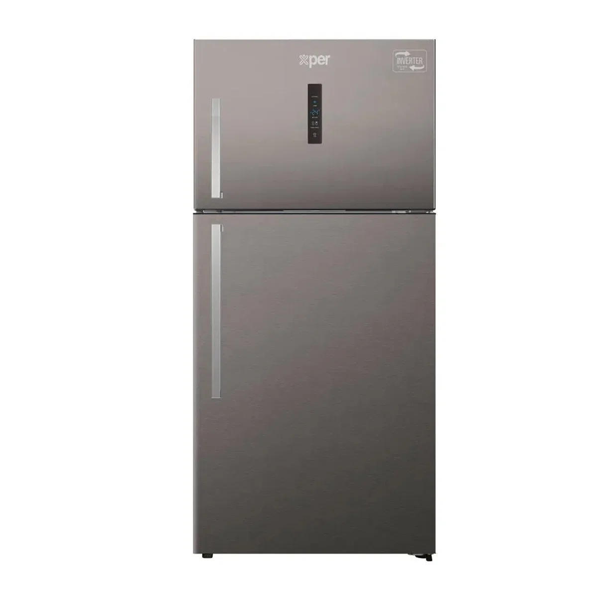 Xper Top Freezer Refrigerator, 17.8 Cu. Ft, Inverter, Steel