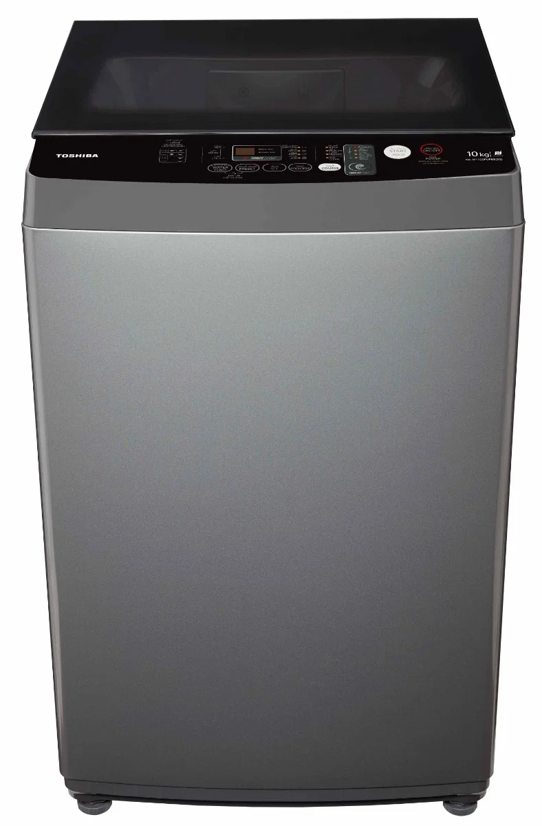 Toshiba ,10kg ,Top Load ,Washing Machine ,Silver