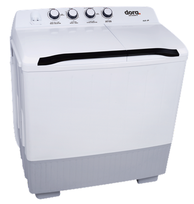 Dora Elegant Twin Tub Washing Machine 14 KG, White