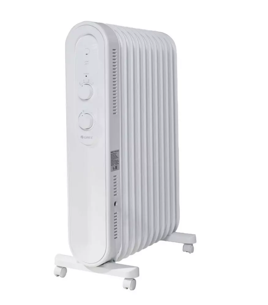 Gree Oil Heater, 11 Fins, 2200 Watts, White
