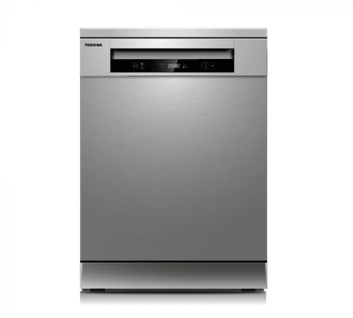 Toshiba Free Standing Dishwasher 14 Place Settings 6 Programs Silver