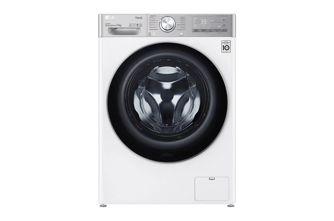 LG Front Automatic Washing Machine 10.5 Kg, Dry 75%, Turbo Wash, Wi-Fi, Direct Drive Motor with AI, Chinese Industry, White