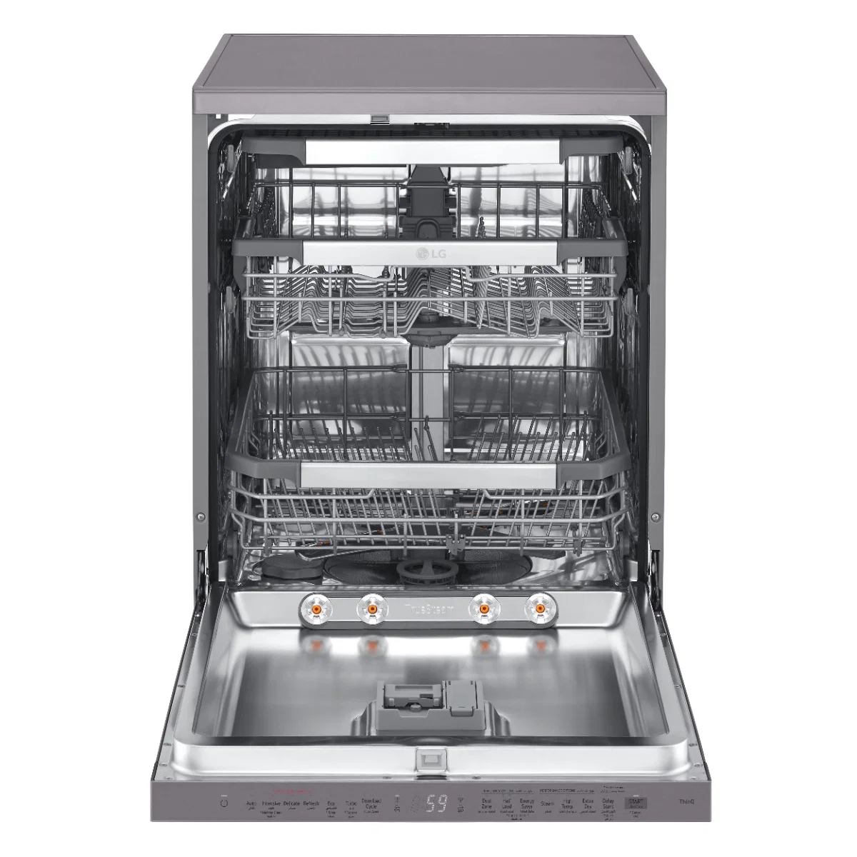 LG Dishwasher Stainless Steel Black ,10 Programs, 14 Place