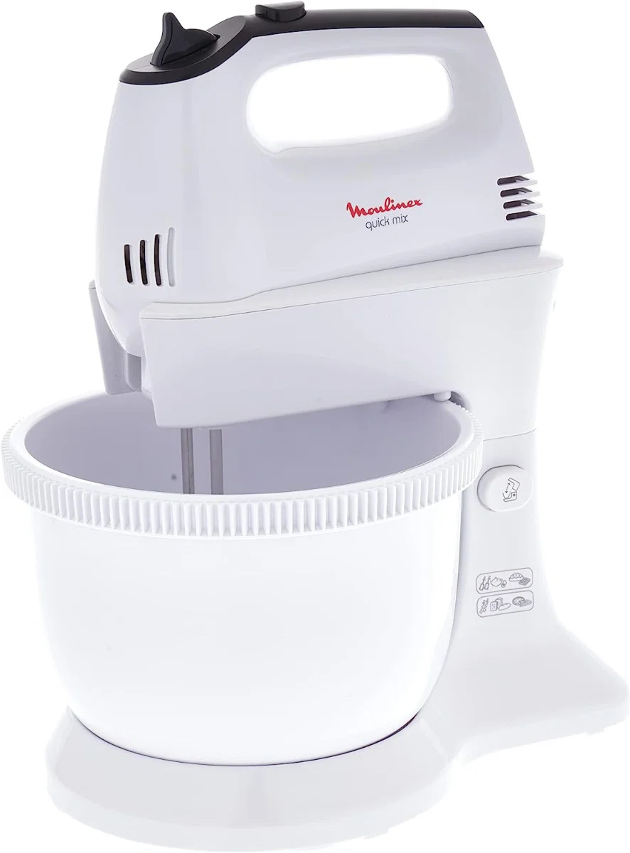 Moulinex Quick Mix Hand Mixer , 300 Watts, White