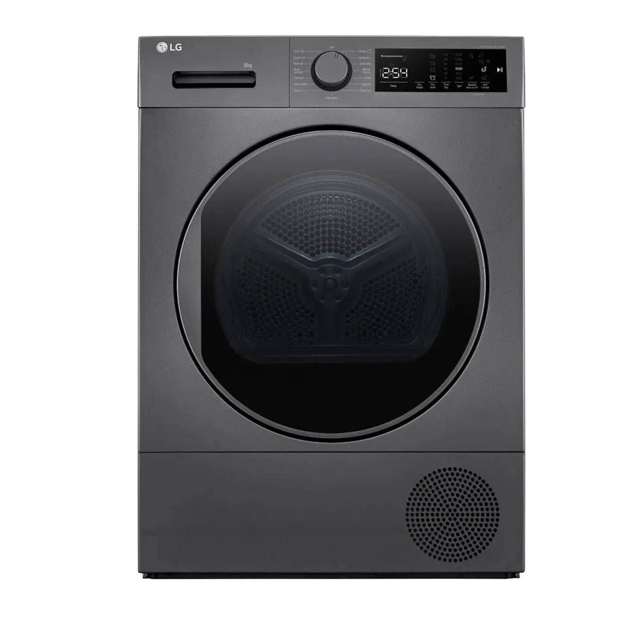 LG Dryer Condenser, 8Kg, 7 Programs, Silver