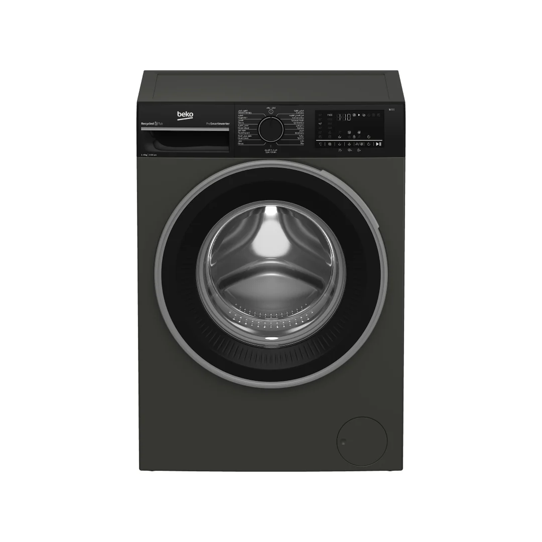 Beko Washing Machine Front Load 8Kg 15 Programs 1400Rpm Grey