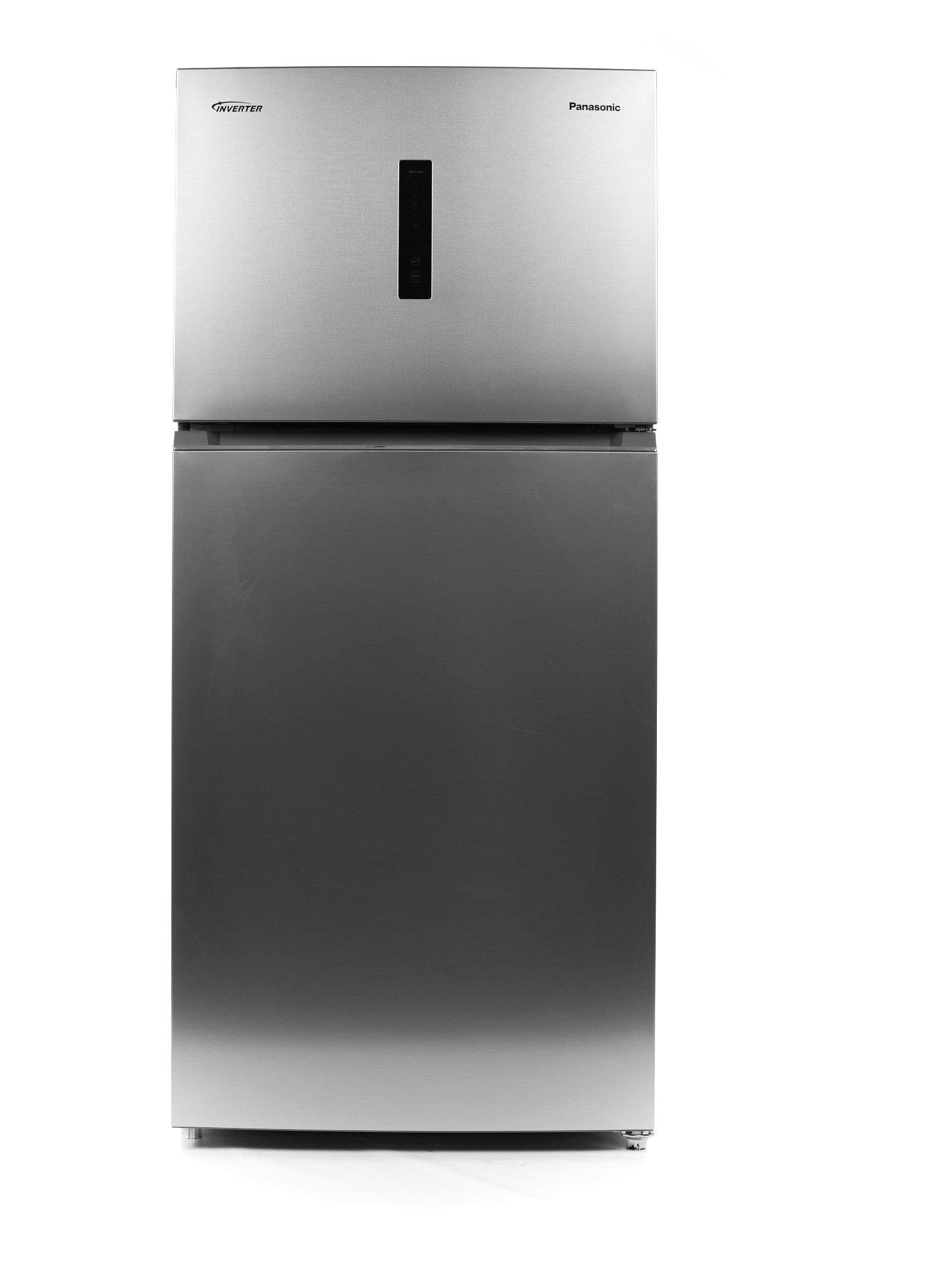 PANASONIC, Refrigerator 13.6Cu.ft, Freezer 4.6Cu.ft, Inverter, Ag Clean, Silver