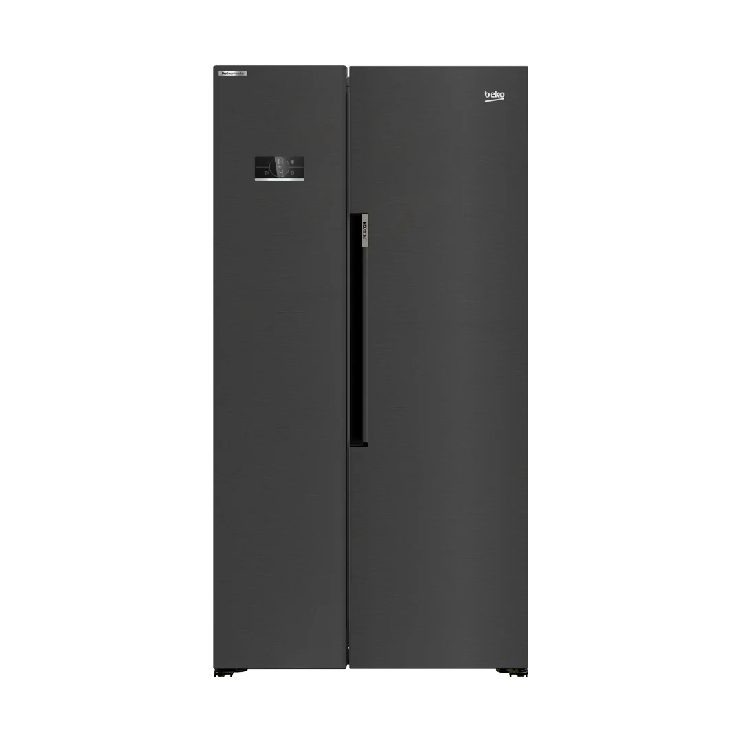 Beko Side By Side Refrigerator 558 Litres 19.7 Cu.Ft Dark Inox