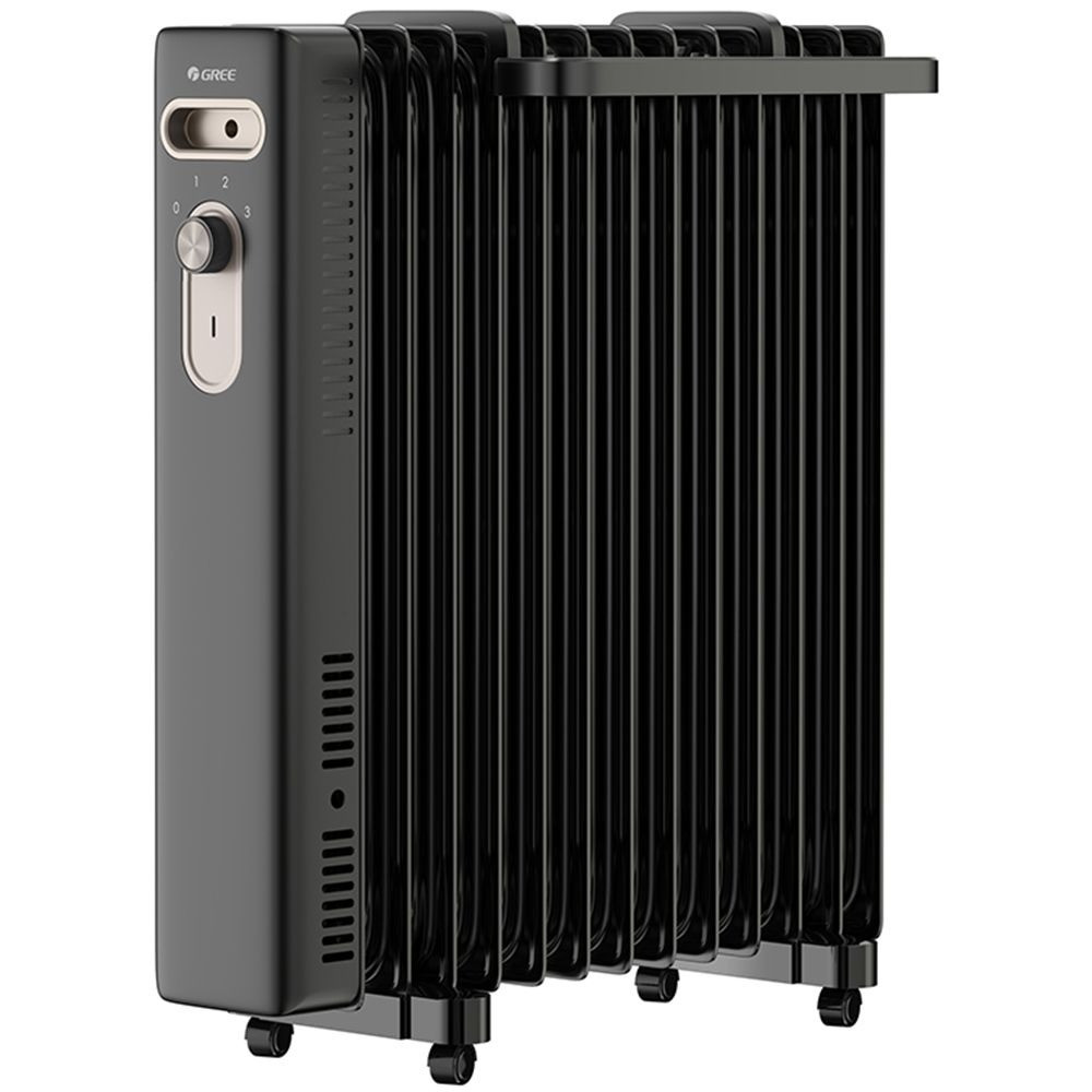 Gree oil heater, 13 fins, black