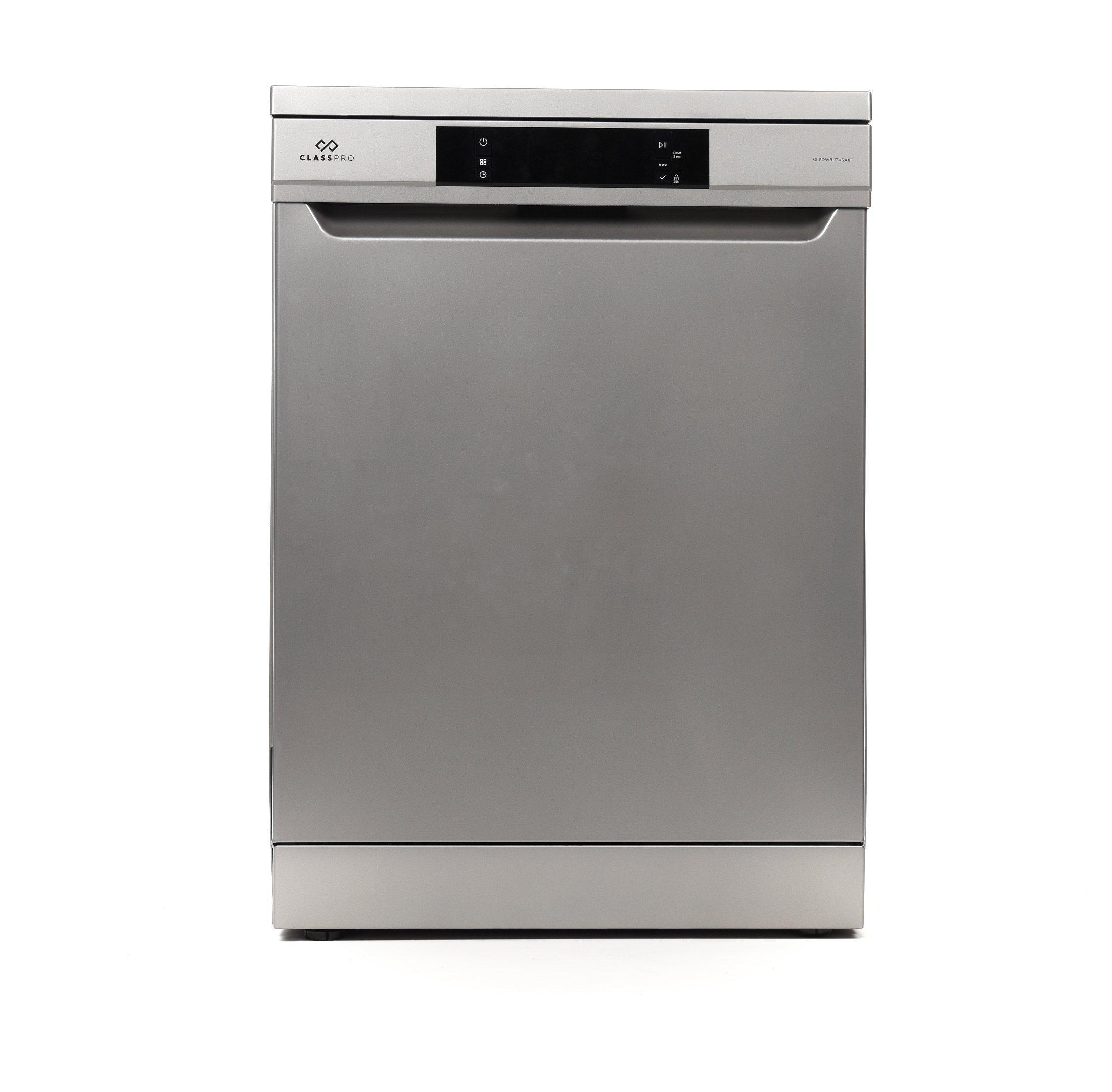 ClassPro Dishwasher, 13 Place Settings, 8 Programs, 2 Basket, Silver