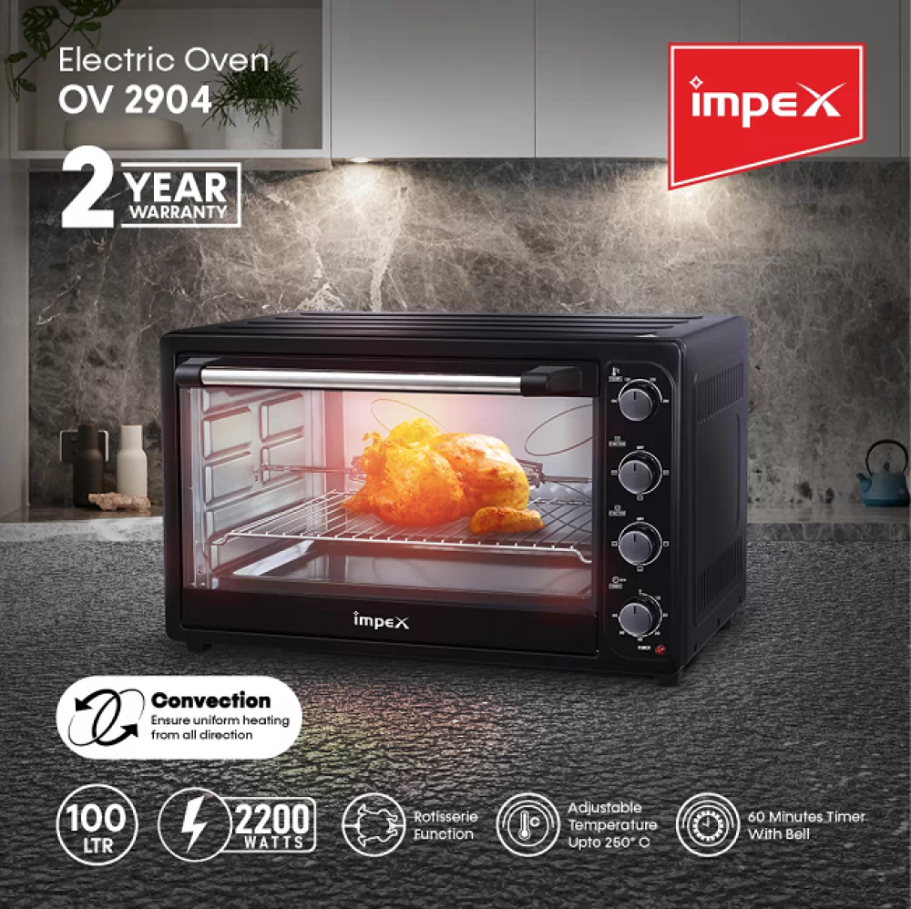 Impex 100L Electric Oven, 2200W, Multifunctional