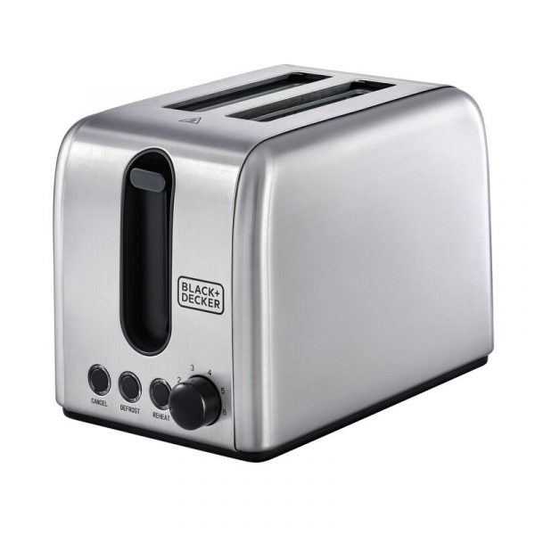 BLACK+DECKER Toaster- Stainless Steel-1050W- Silver