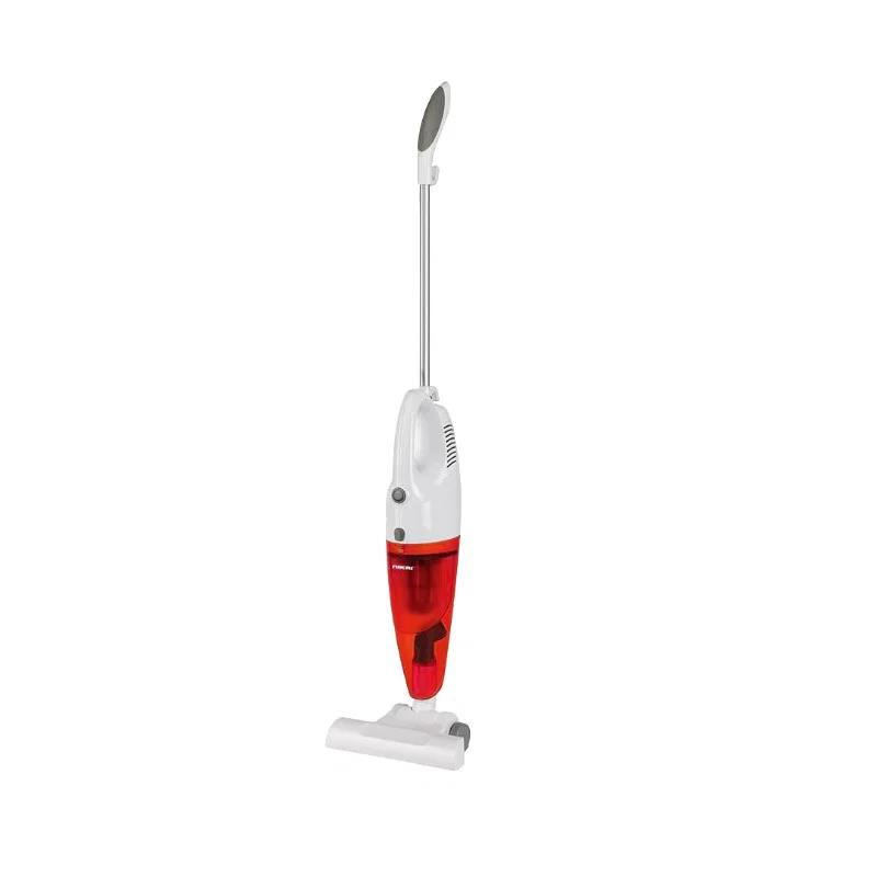 Nikai Manual Vacuum Stick 600W, Washable dust bag and electric cord, White-Red