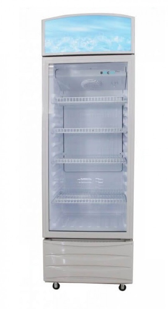 Bankol 338L Display Refrigerator, Single Glass Door, 4 Shelves