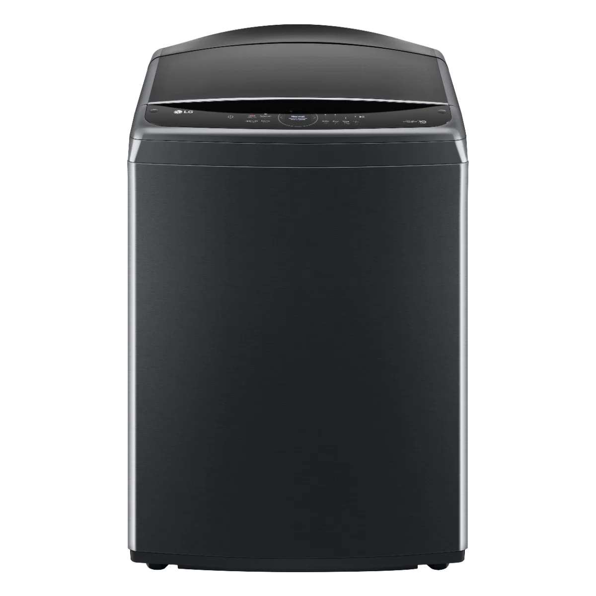 LG - Automatic Top-Load Washing Machine, 24 kg Capacity, Smart Control, TurboWash3D, Steam, Black