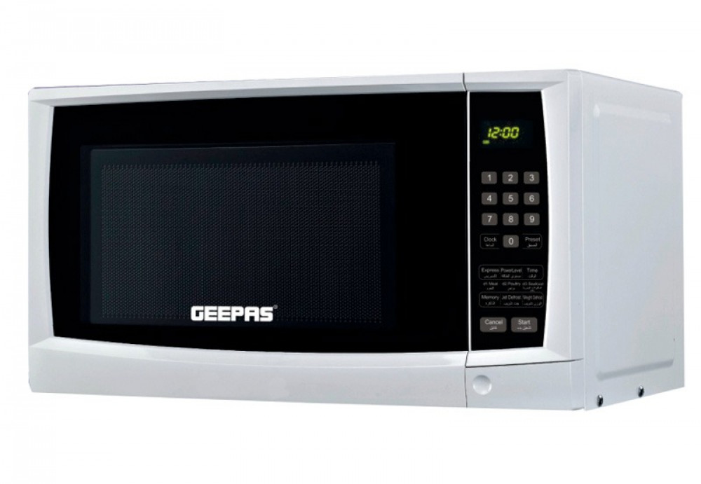 Geepas 20L Microwave with Digital Display, 1200W, White