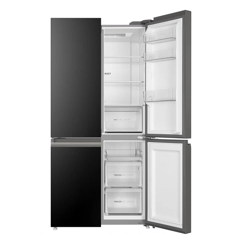 HAIER 4 Doors Refrigerator 20.6 Feet, 585 Liters, Chinese Industry, Black Glass