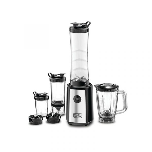BLACK+DECKER Blender/Smoothie Maker – 16 Piece Set- 300W- Silver