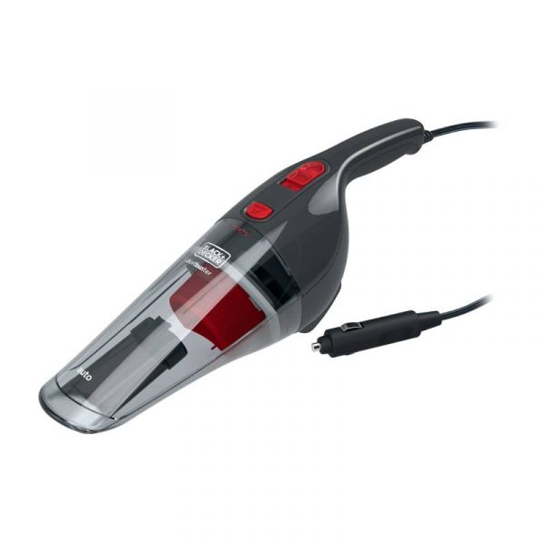 BLACK+DECKER Vacuum Cleaner Handheld Corded – 500 ml – 12 W – Red / Grey