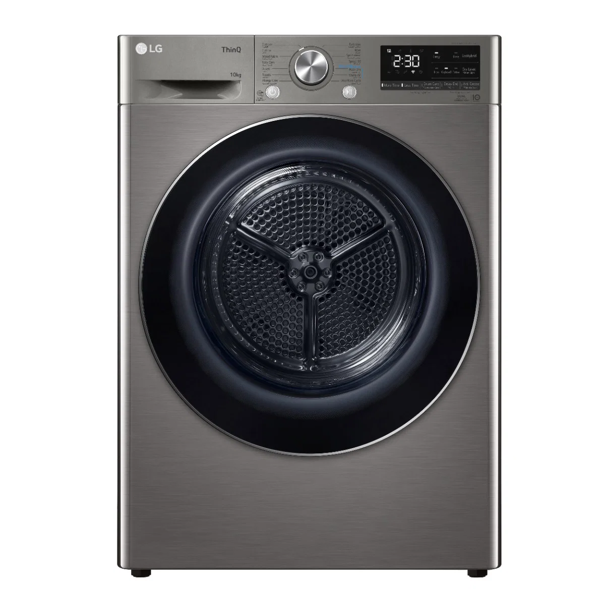 LG 10Kg DUAL Inverter Dryer, sensor dry, Allergy care, Drum care, Silver color, ThinQ (Wi-Fi)