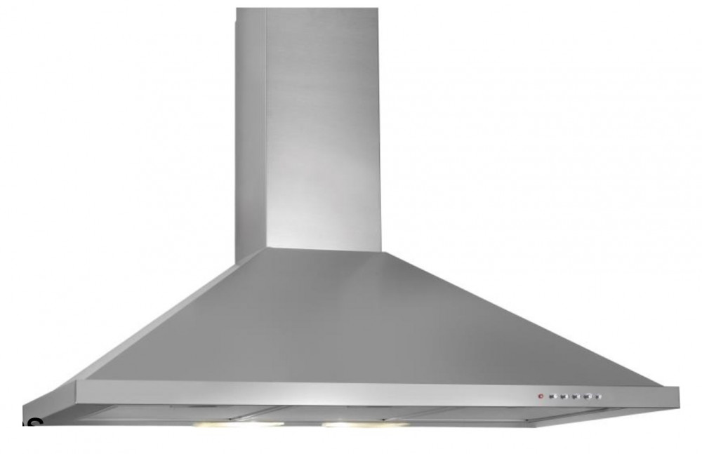 Boge cooker hood, pyramid-shaped, 90 cm, 750 m/h, carbon filter, Italian