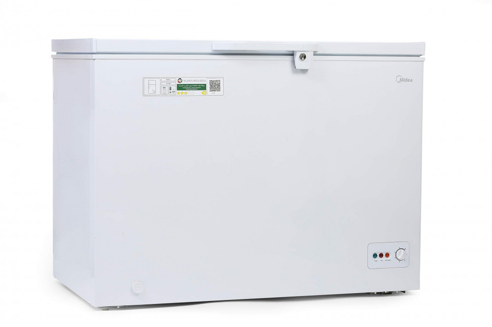 Midea Chest Freezer, 290 Liters, 10.2 Cubic Feet, White