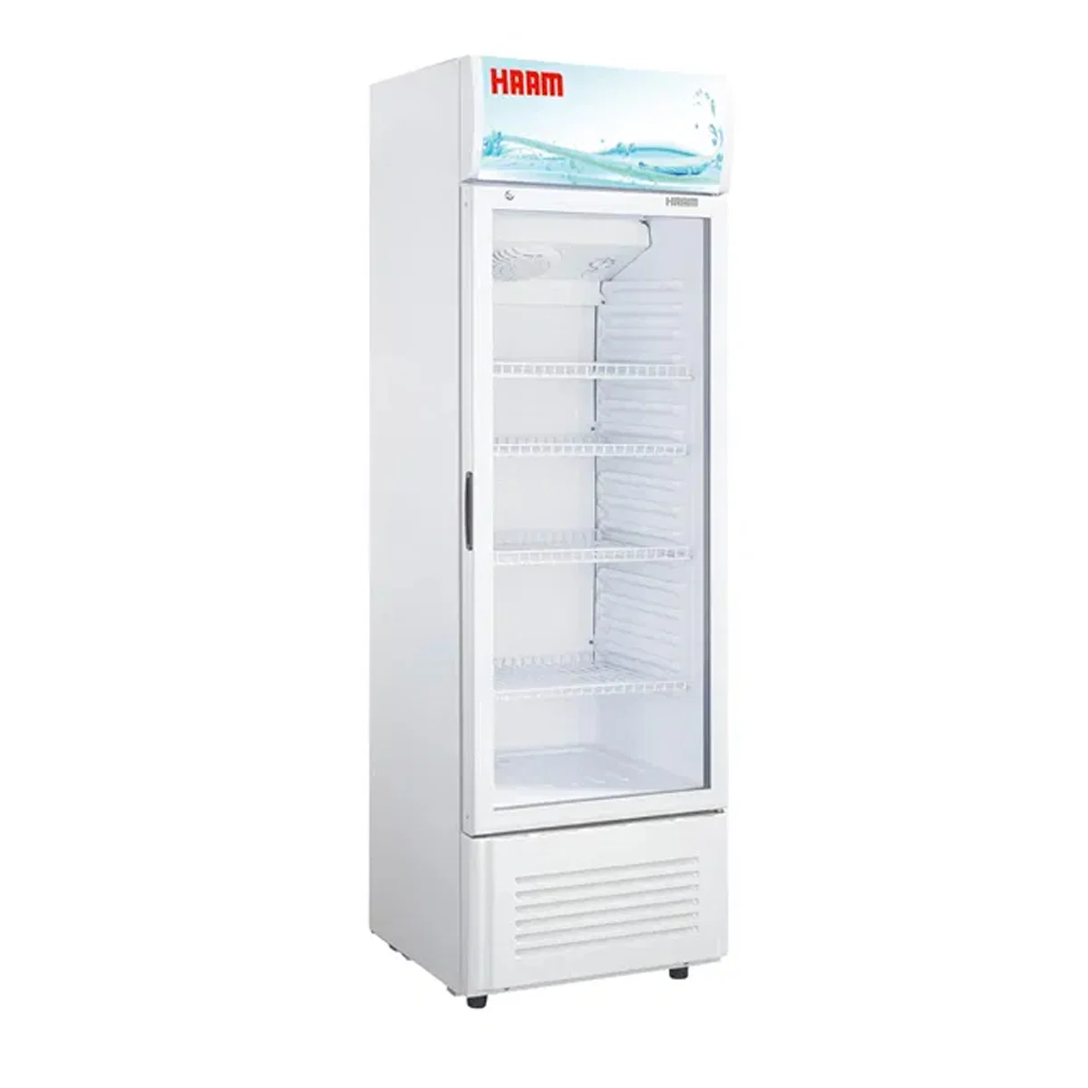 Haam Commercial Display Fridge, 8.4 Cu. Ft, White