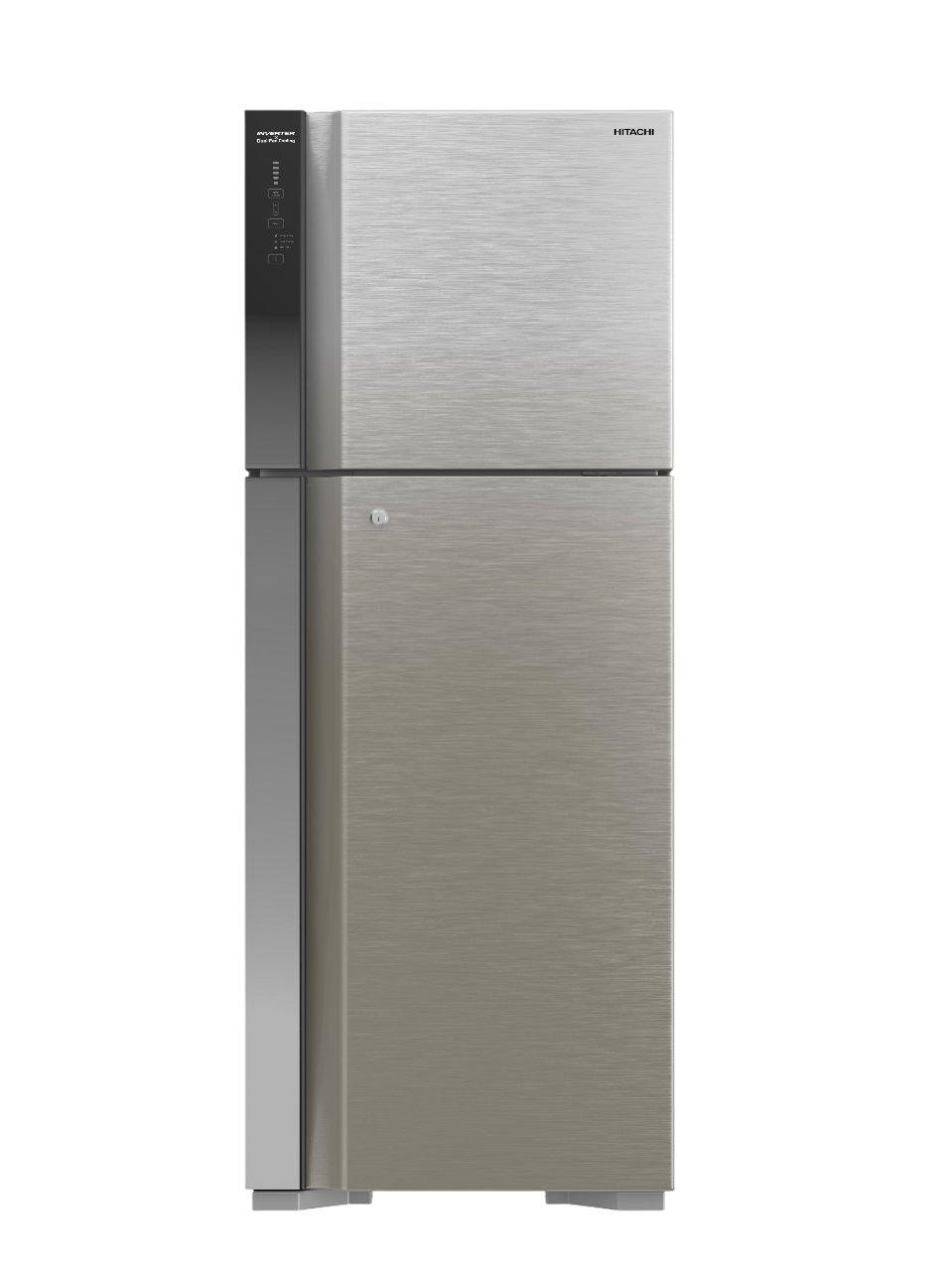 Hitachi Refrigerator 11.8Cu.ft, Freezer 4.1Cu.ft, No Frost, Inverter Compressor, Color Silver