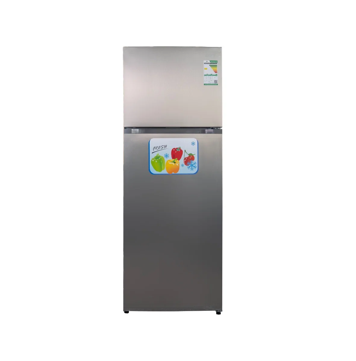 Basic 2-Door Refrigerator 16.4 cu ft (465 L) Stainless Steel