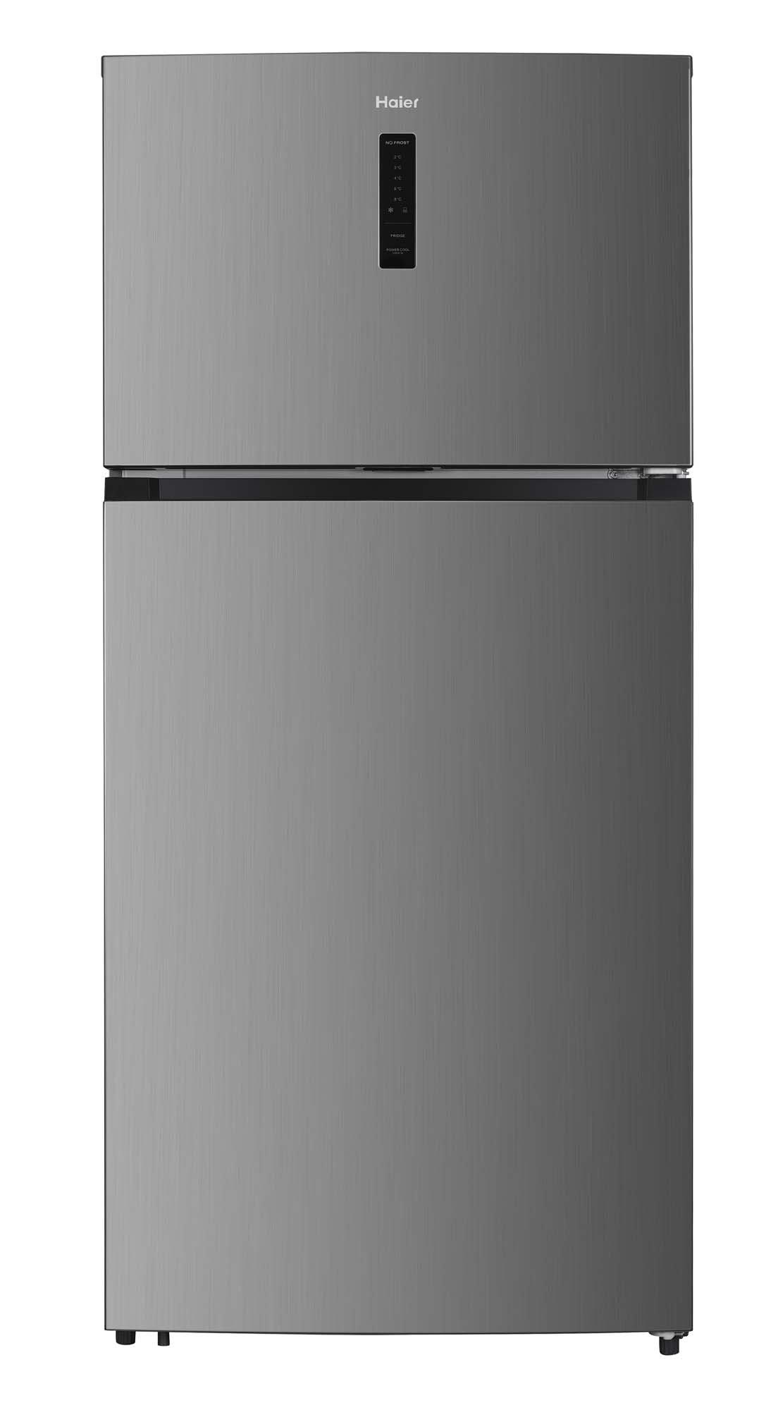 Haier, Refrigerator 17.3Cu.ft, Freezer 5.1Cu.ft, Inverter, Recessed Handle, Inox