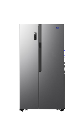 Haas Side By Side Refrigerator, Ref Capacity 11.8 Ft, Freezer Capacity 6.1 Ft, Steel (Inverter)