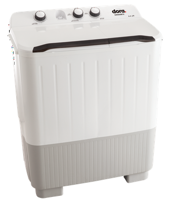 Dora Elegant Twin Tub Washing Machine 9 KG, White