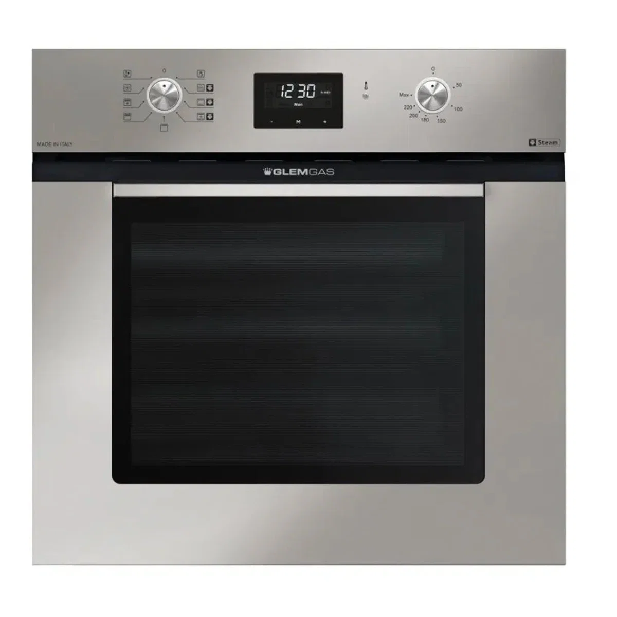 Glem gas oven, 59.7 cm, electric grill, 9 stainless functions