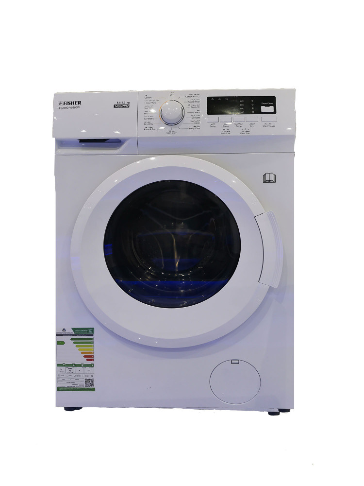 Fisher Automatic Washing Machine, Combo, 8 kg Wash, 5 kg Dry, White