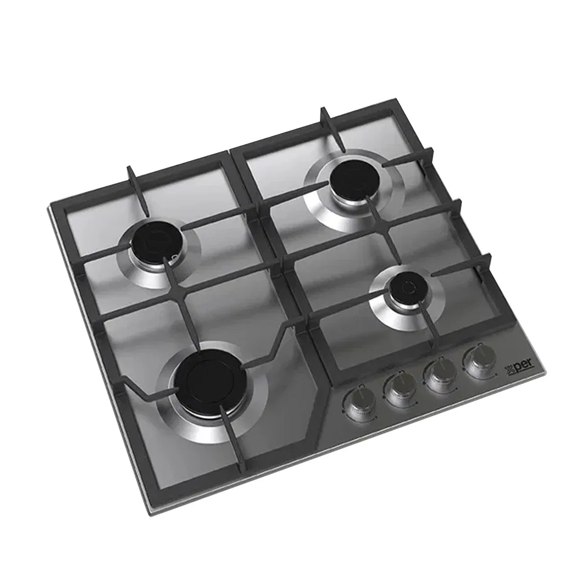 Xper Built-in Gas Hob, 58 cm, Turkish steel