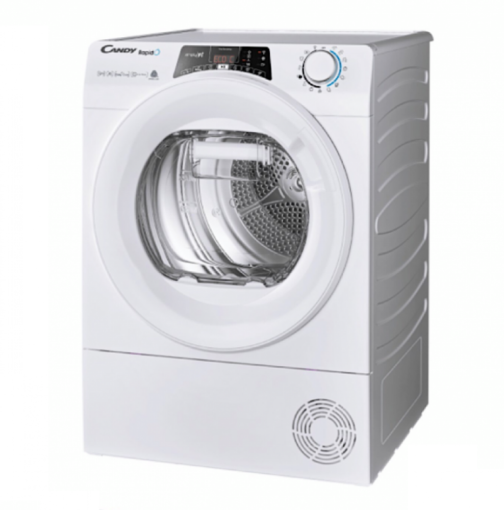 Candy 9kg Condenser Dryer with WiFi, White Chrome Door, Smart Italian