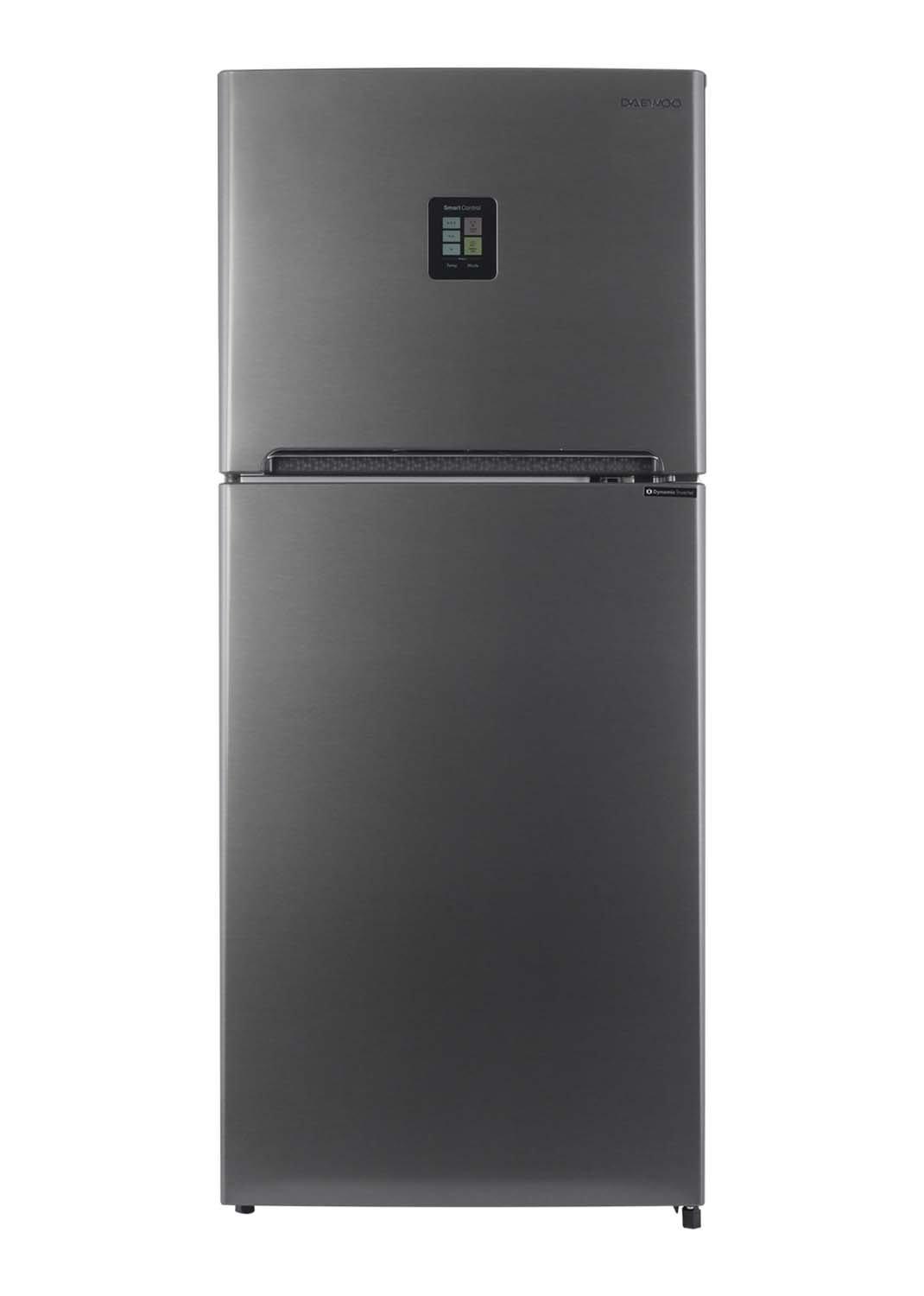 Daewoo Refrigerator 8.6Cu.ft, Freezer 3.5Cu.ft, Inverter Compressor, Silver
