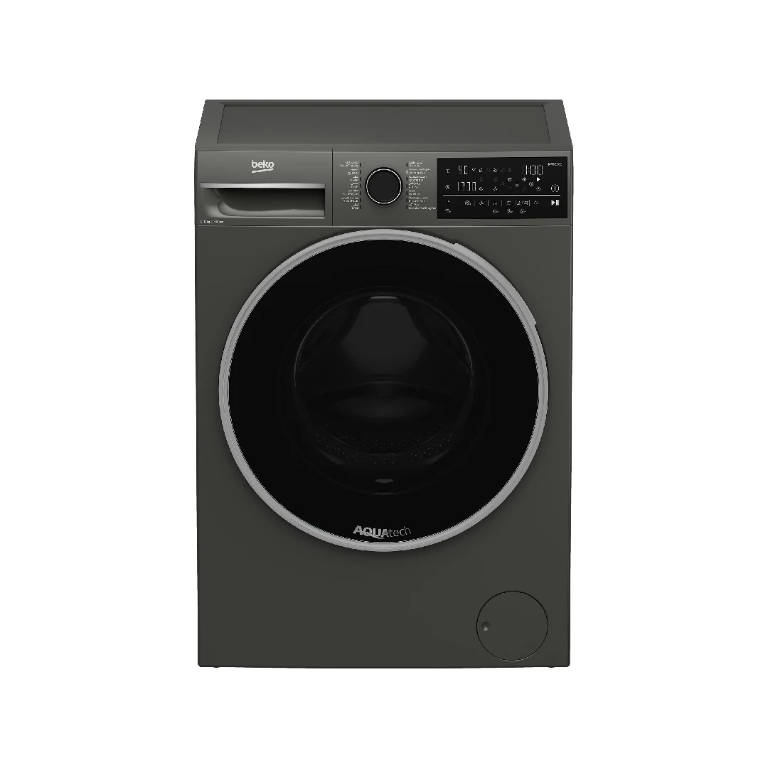 Beko Washing Machine Front Load 12kg 15 Programs 1400Rpm Grey