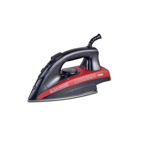BLACK+DECKER Steam Iron – 2200W – 220 ml Water Tank
