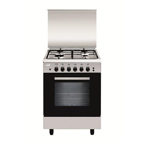 Glem Gas Cooker 4 Burners, Size 50X53, Full Safety,Steel