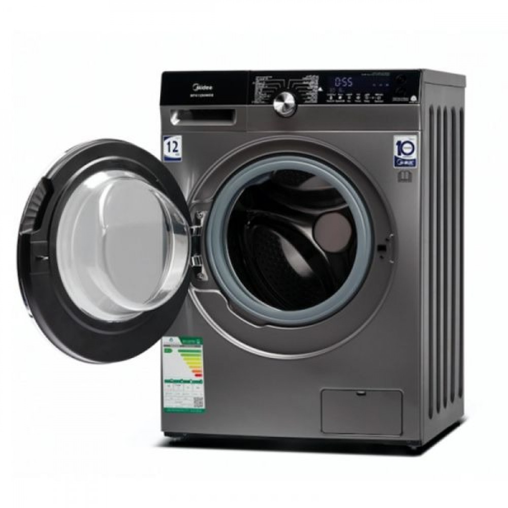 Midea Combo Automatic Washing Machine, 12 kg Wash, 8 kg Dry, 14 Programs, Silver