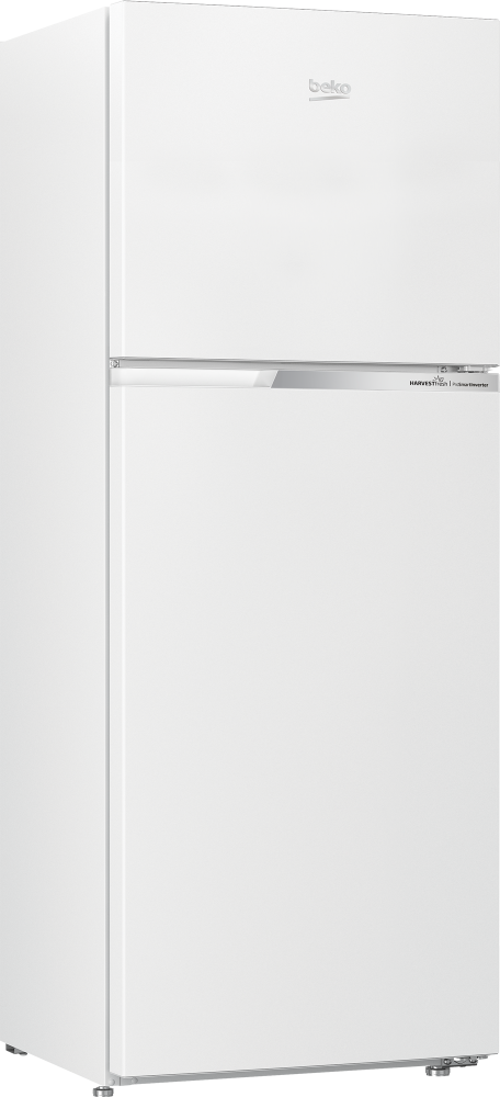 Beko 2-Door Refrigerator, 13.3 cu ft 375 L, White, Thai