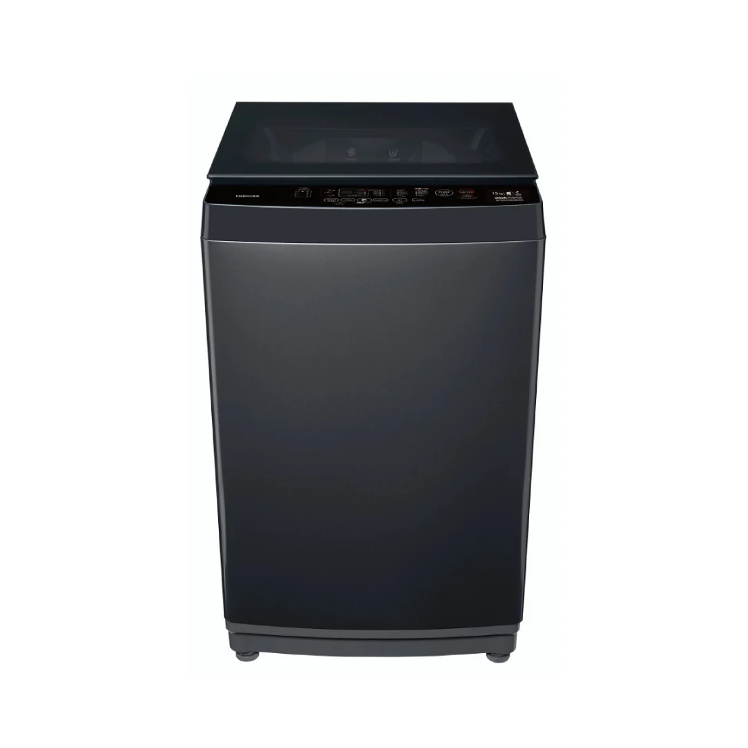 Toshiba Top Load Washer 15Kg with UFB and Great Waves Morandi Grey