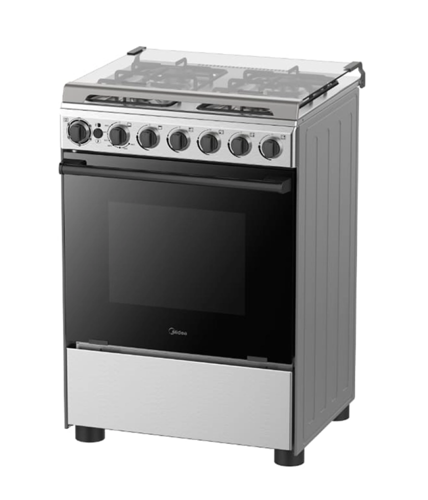 Midea Gas Oven 60cm 4 Burners Stainless Steel