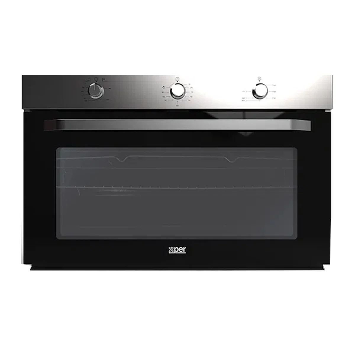 Xper Built-in Gas Oven, 89.3 cm, Turkish steel