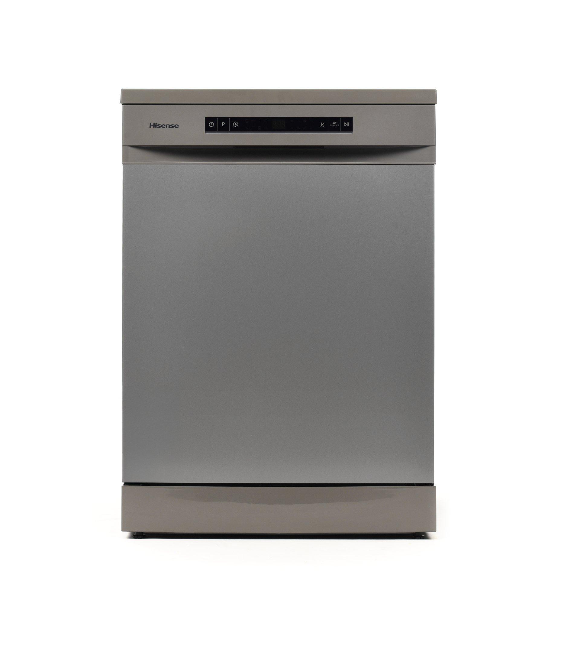 Hisense Dishwasher 15 Place Setting, 8 Programs, Silver