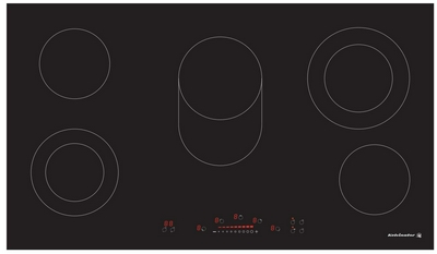 Kelvinator Built-in Electric Surface, 90 cm, 5 Burners, Ceramic , Touch Control